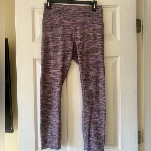 Lululemon high times leggings, size 8, pink and purple - Picture 2 of 7